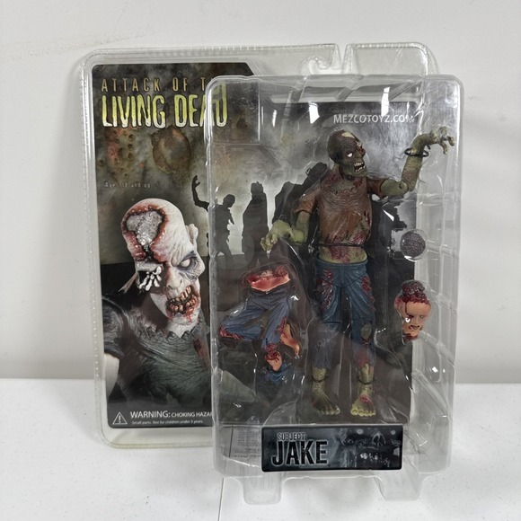 ATTACK OF THE‎ LIVING DEAD ZOMBIE SUBJECT JAKE MEZCOTOYZ MEZCO SEALED NEW - Picture 1 of 6
